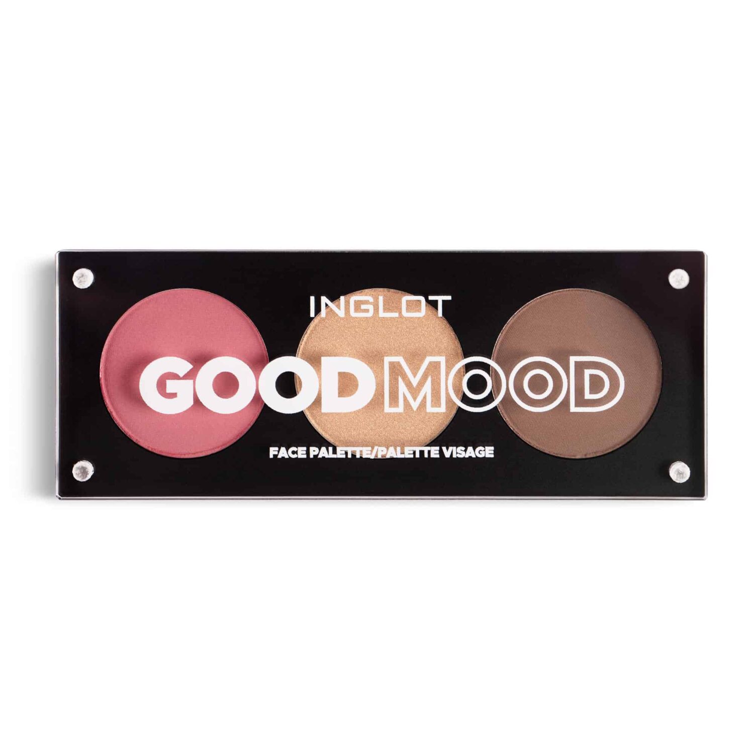 פלטת איפור הכוללת ברונזר, היילייטר וסומק GOOD MOOD